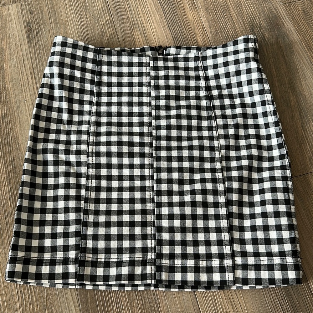 Free People Modern Fem Gingham Mini Skirt